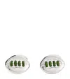 Babette Thread-detail American Football Cufflinks In Silver