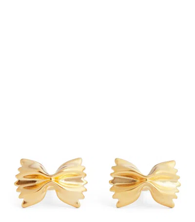 Babette Wasserman Gold-plated Farfalle Cufflinks