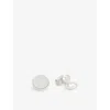Babette Wasserman London Mens Rhodium Half Penny Rhodium-plated Metal Cufflinks In Rhodium