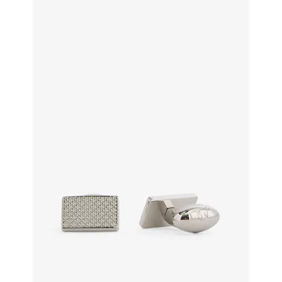Babette Wasserman London Mens  Clover Tile Cufflinks Rhodium-plated Metal Cufflinks