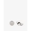 Babette Wasserman London Mens  Gatsby Wheel Rhodium-plated Metal Cufflinks In Rhodium
