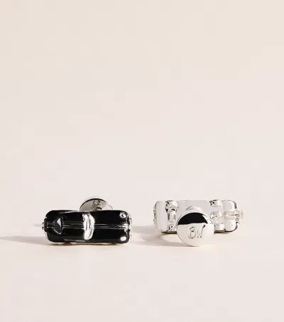 Babette Wasserman Retro Jag Cufflinks In Black