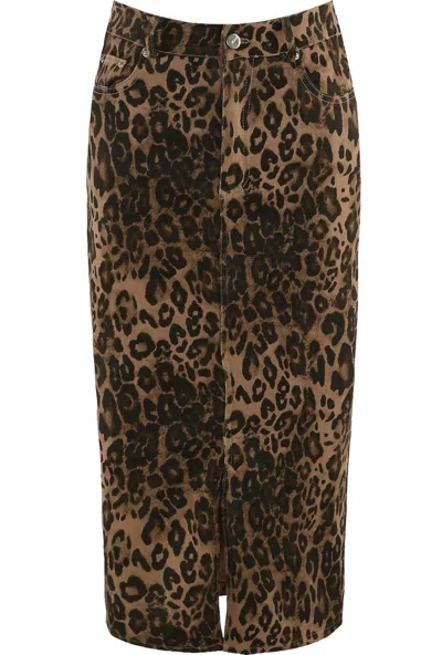Babez London Women's Safari Chic Skirt In Leopard In Brown