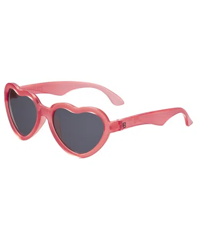Babiators Kids' Hearts With Smoke Lenses Sunglasses In Pink