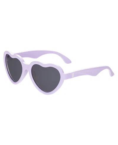 Babiators Kids' Hearts With Smoke Lenses Sunglasses In Purple