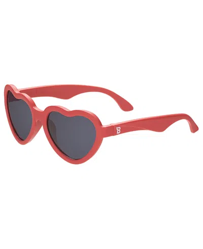 Babiators Kids' Hearts With Smoke Lenses Sunglasses In Red