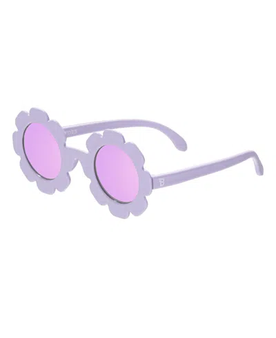 BABIATORS IRRESISTIBLE IRIS FLOWER LAVENDER POLARIZED MIRRORED LENS SUNGLASSES