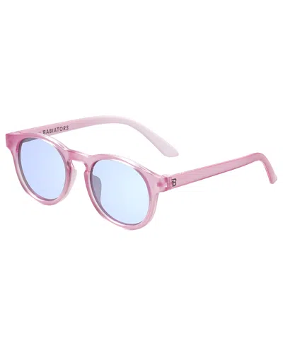 Babiators Kids' Keyhole With Purple Mirrored Lenses Sunglasses In Blue