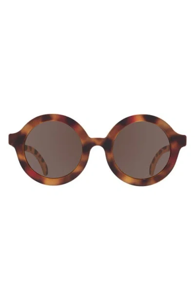 Babiators Kids' Euro Round Sunglasses In Brown