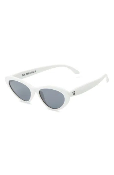 Babiators Kids' White Small 43mm Cat Eye Sunglasses