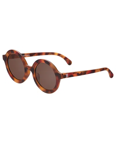 Babiators Kids' Round With Amber Lenses Sunglasses In Brown
