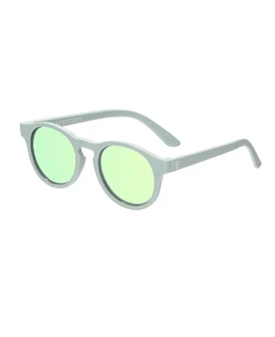 Babiators Kids' Seafoam Blue Keyhole Seafoam Polarized Mirrored Lens Sunglasses In Seafoam Blue With Seafoam Lens