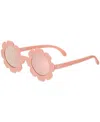 Babiators Peachy Keen 43mm Mirrored Polarized Flower Shaped Sunglasses In Flower Child