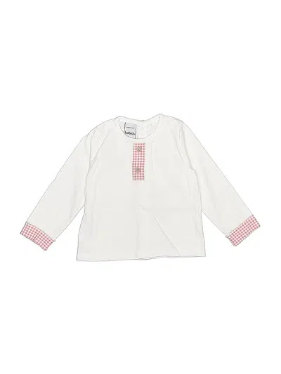 Pre-owned Babidu Babies' 3/4 Sleeve T-shirt In White