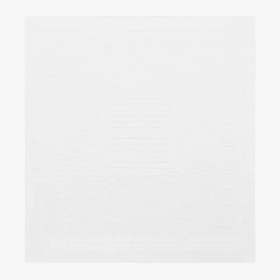 Babidu White Cotton Knit Baby Blanket (90cm)