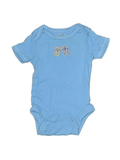 Pre-owned Babies R Us Babies' Short Sleeve Onesie In Blue