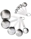 BABISH BABISH 10PC STAINLESS STEEL NESTING MEASURING CUP & SPOON SET