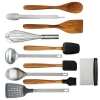 Babish 11-piece Wood And Silicone Kitchen Tool Set In Multi