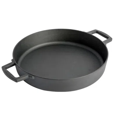 BABISH 13 INCH CAST IRON EVERYDAY PAN WITH HANDLES IN BLACK