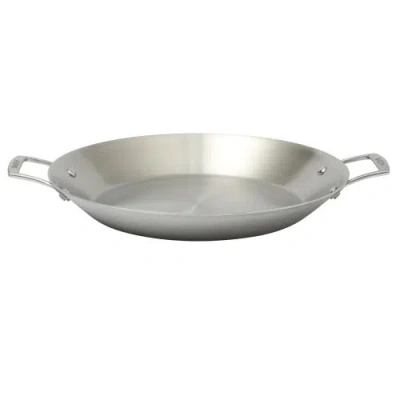 Babish 13 Inch Tri Ply Stainless Steel Paella Pan, Large Skillet, Griddle, Frying Pan Induction Safe In Silver