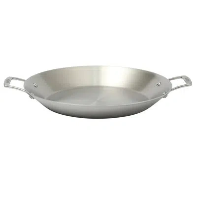 Babish 13 Inch Tri-ply Stainless Steel Paella Pan, Large Skillet, Griddle, Frying Pan - Induction Safe In Silver