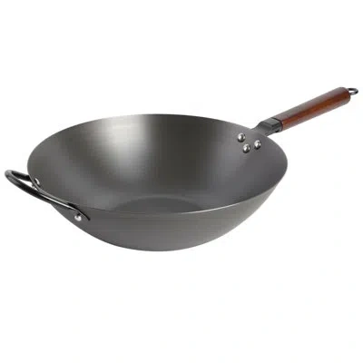 Babish 14'' Non-stick Carbon Steel Wok In Black