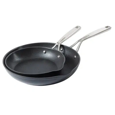Babish 2 Piece 8 And 10 Inch Fry Pan Hard Anodized Titanium Forever Non Stick Technology Durable Frying Pan In Black