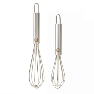 Babish 2-piece Stainless Steel Tiny Whisk Set In Silver