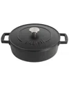 Babish 3qt Round Enameled Cast Iron Braiser Pan With Self-basting Lid