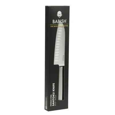 Babish 6.5-inch Santoku Knife – High-carbon 1.4116 German Steel Kitchen Knife, Full-tang Razor Sharp Blade  In Silver