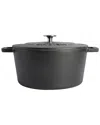 Babish 6qt Round Enameled Cast Iron Dutch Oven With Self-basting Lid