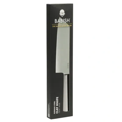 Babish 7.5-inch Clef Knife – High-carbon 1.4116 German Steel Kitchen Knife, Chef & Cleaver Hybrid For Chopp In Silver