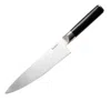 Babish 8 Inch High-carbon Stainless Steel Full Tang Chef Knife In Black In Silver