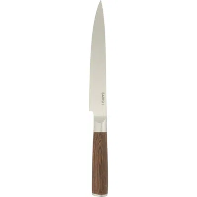 Babish Carving Knife High Carbon 1.4116 German Steel Slicing Knife With Pakka Wood Handle In Brown
