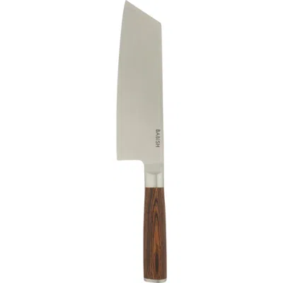Babish Clef Chef And Cleaver Hybrid Knife With Pakka Wood Handle In Gray