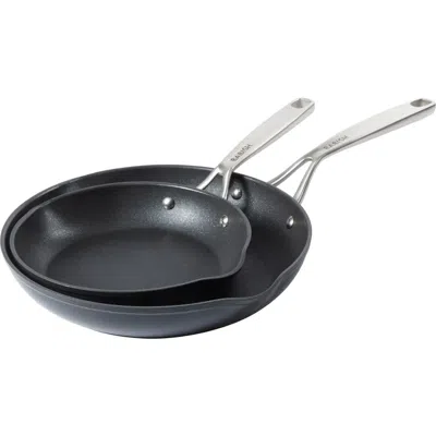 Babish Fry Pan Hard Anodized Titanium Frying Pans Set In Black