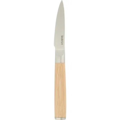 Babish German 1.4116 Stainless Steel Paring Knife With Pakka Wood Handle In Brown