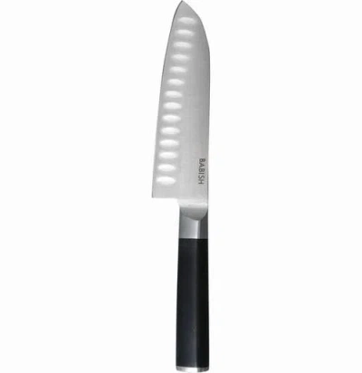 Babish High Carbon German Steel Santoku Knife With Full Tang Blade In Black