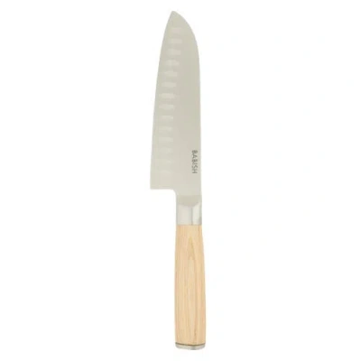 Babish High Carbon German Steel Santoku Knife With Pakka Wood Handle In Brown