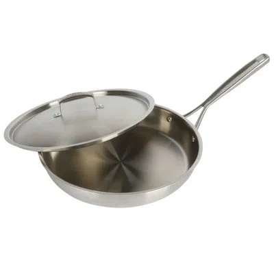 Babish Stainless Steel Non Stick 2 -piece Frying Pan In Silver