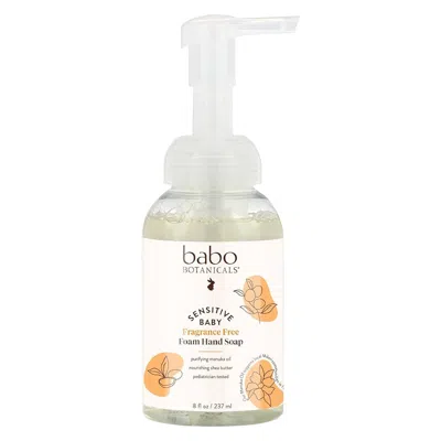 Babo Botanicals Sensitive Baby Fragrance-free Foam Hand Soap In White