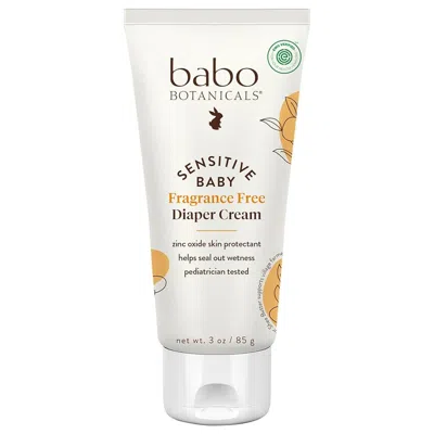 Babo Botanicals Sensitive Baby Fragrance Free Zinc Diaper Cream In White