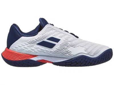 Babolat Men's Propulse Fury 3 Ac Shoe In White/estate Blue In Multi