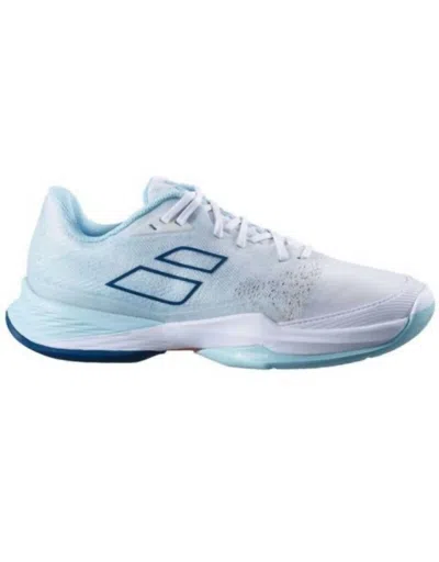 Babolat Women's Jet Mach 3 Ac Shoe In White/angel Blue
