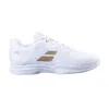Babolat Women's Sfx3 Wimbledon All Court Shoes In White/gold In White