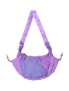Baboon To The Moon Crescent Crossbody Bag In Acid Purple