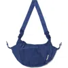 Baboon To The Moon Crescent Crossbody Bag In Blue