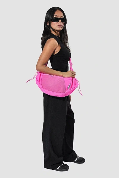Baboon To The Moon Crescent Crossbody Bag In Hyper Pink, Women's At Urban Outfitters