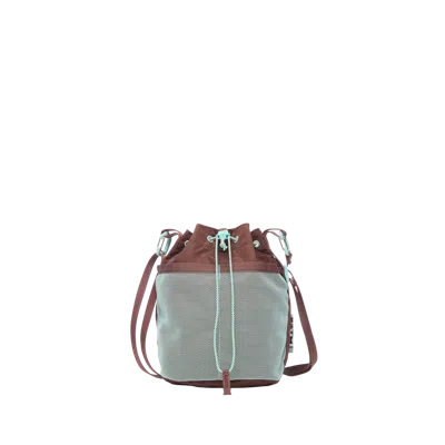 Baboon To The Moon Drawstring Crossbody Pouch In Green