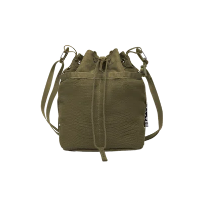 Baboon To The Moon Drawstring Crossbody Pouch In Green